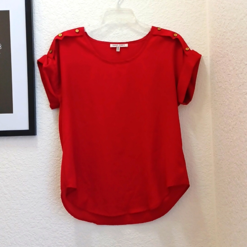 Top with gold buttons